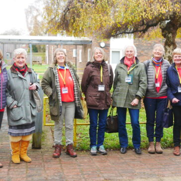 A group shot of the ladies from the Riding for the Disabled Association.